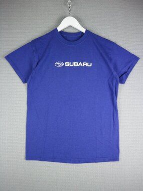 Subaru Vintage Purple Logo Tee Mens Medium